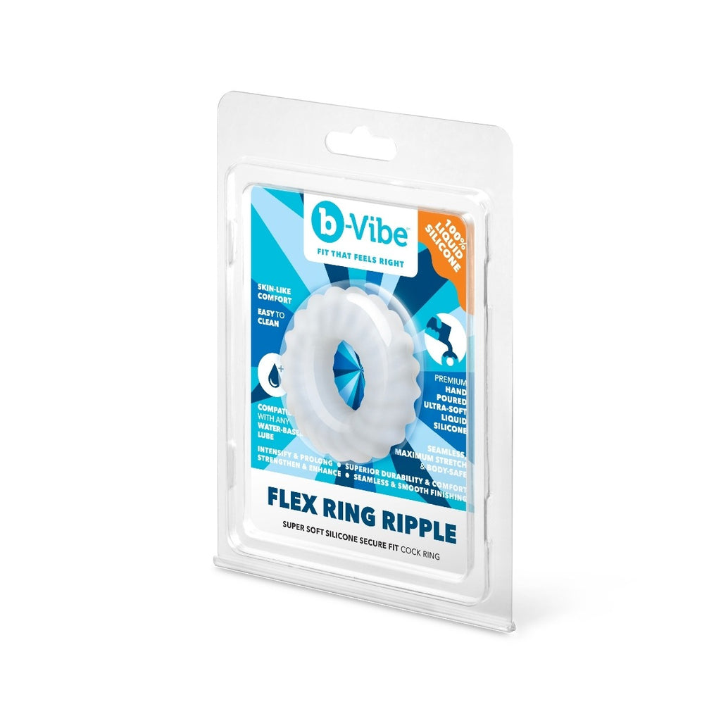 b-Vibe Flex Ring Ripple Ultra Soft Silicone Cock Ring