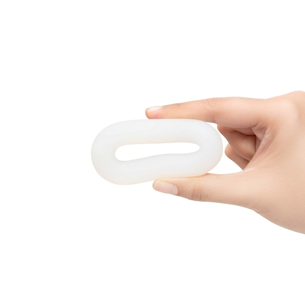 b-Vibe Flex Ring Loop Silicone Cock Ring Clear
