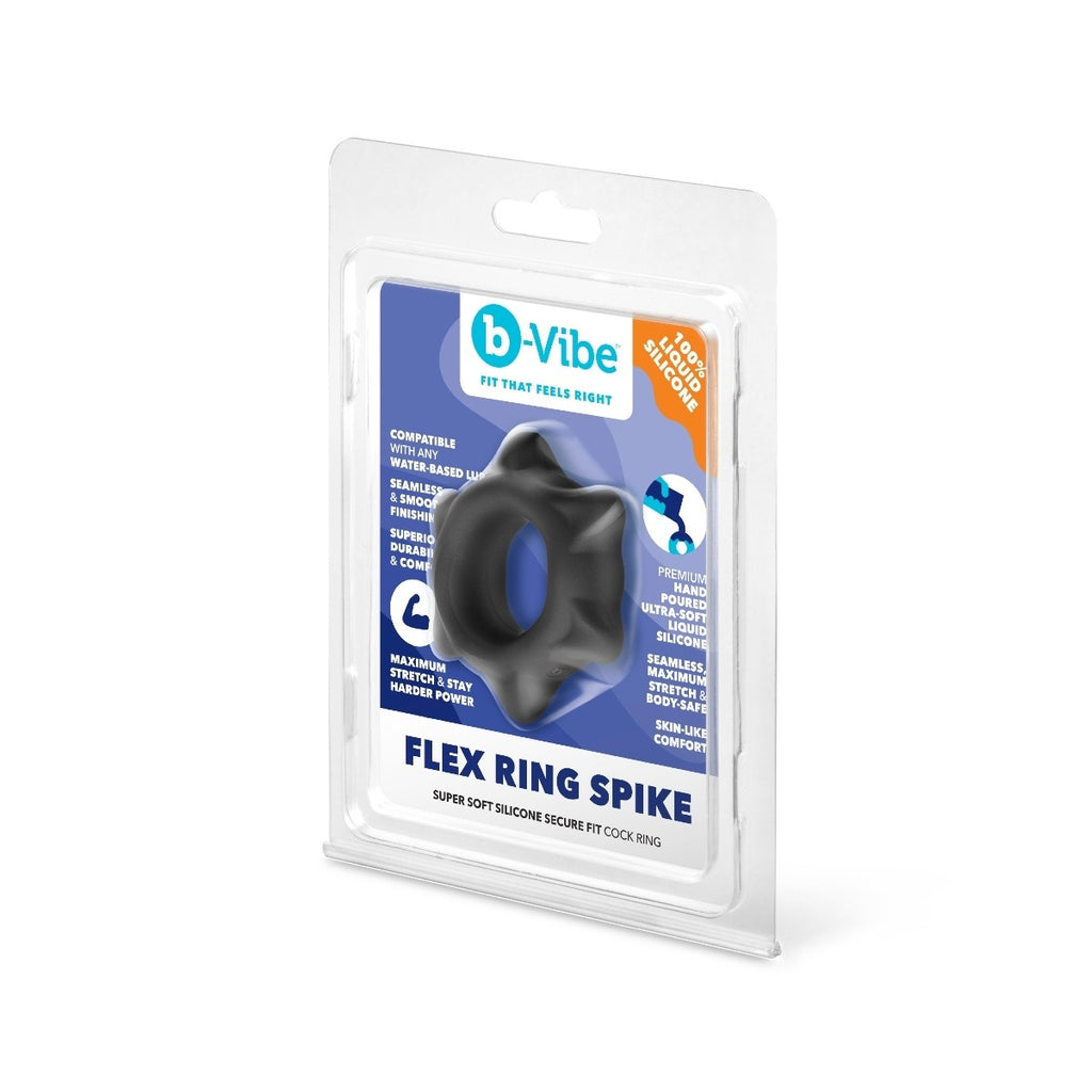 b-Vibe Flex Ring Spike Silicone Cock Ring