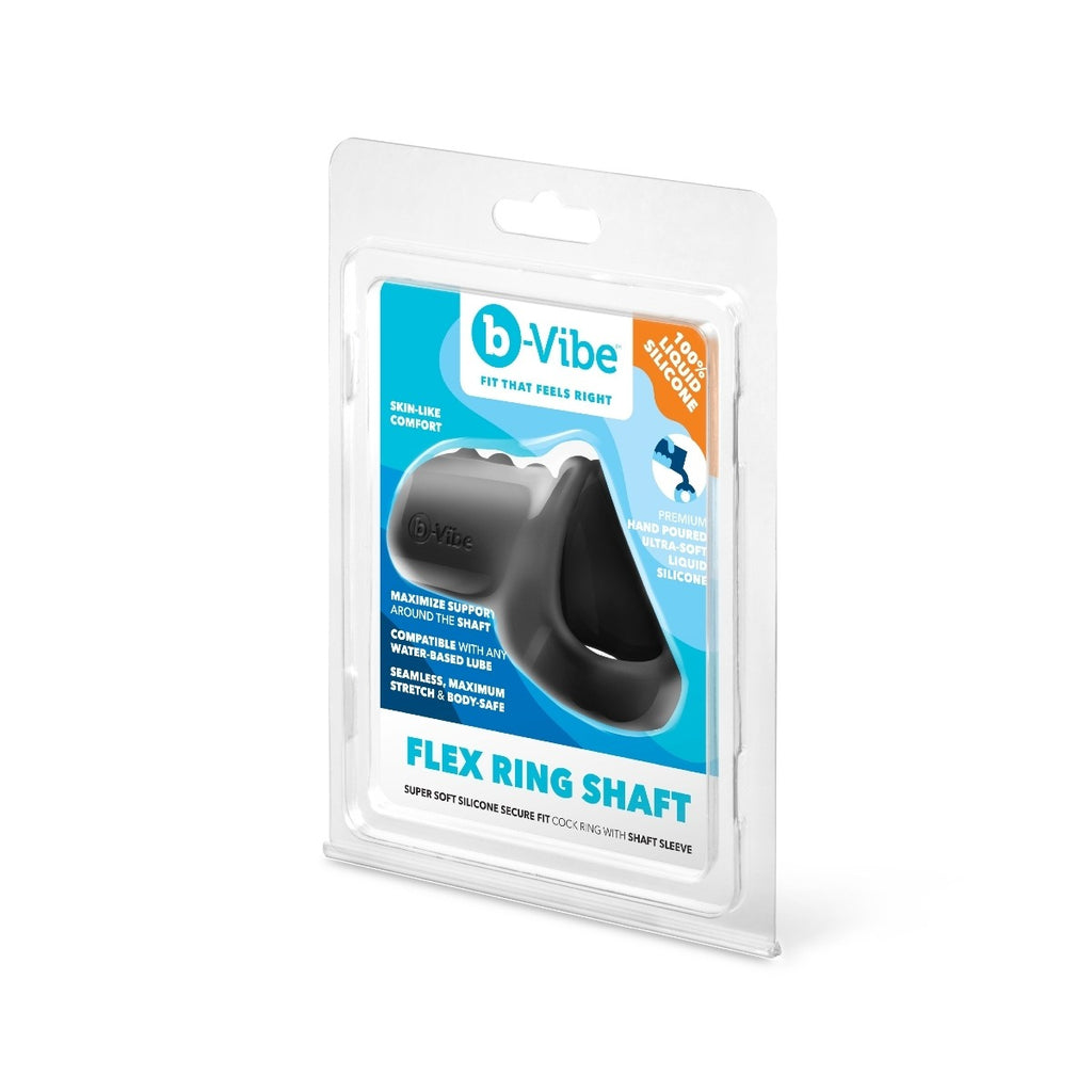 b-vibe Flex Ring Shaft Silicone Cock Ring & Ball Stretcher