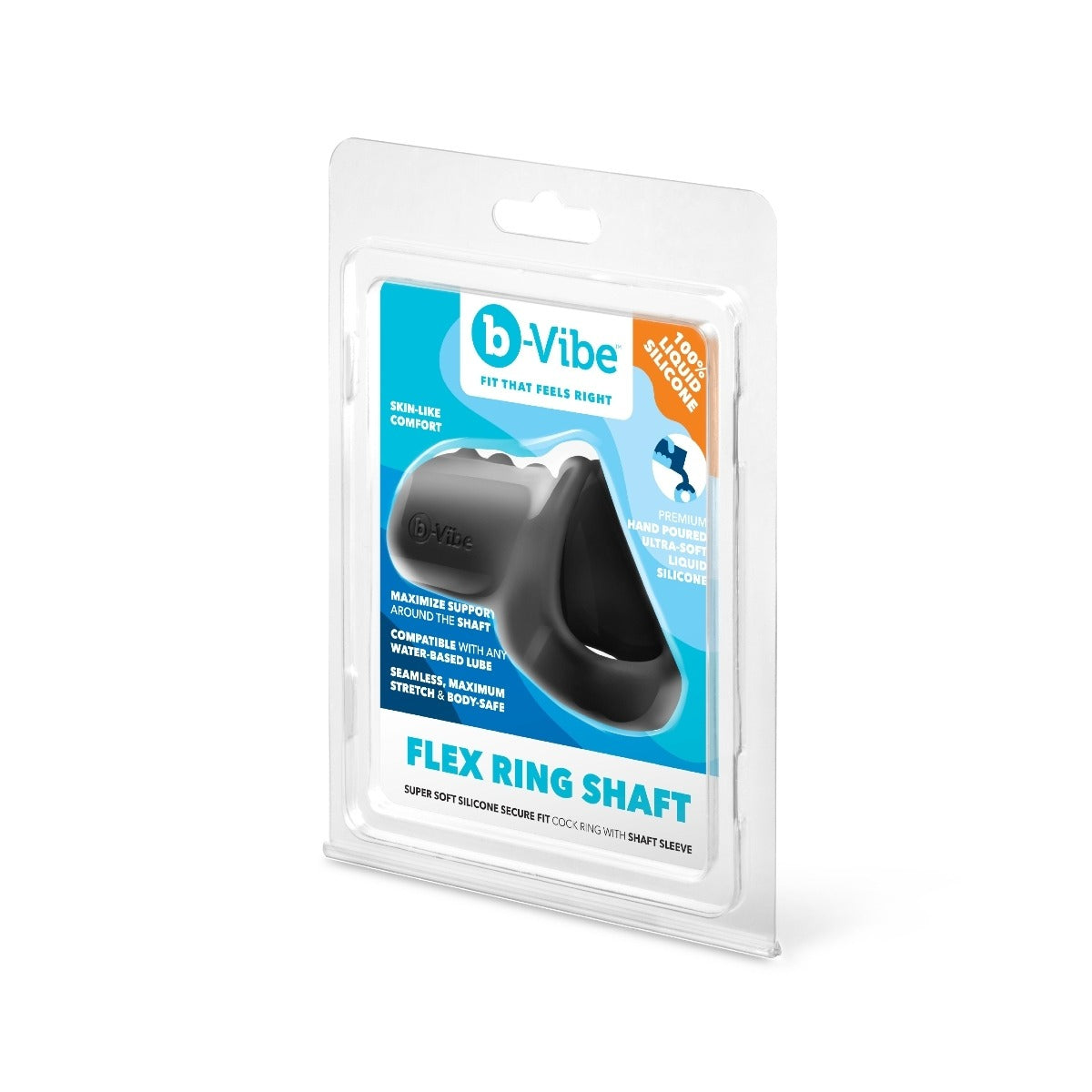 b-vibe Flex Ring Shaft Silicone Cock Ring & Ball Stretcher
