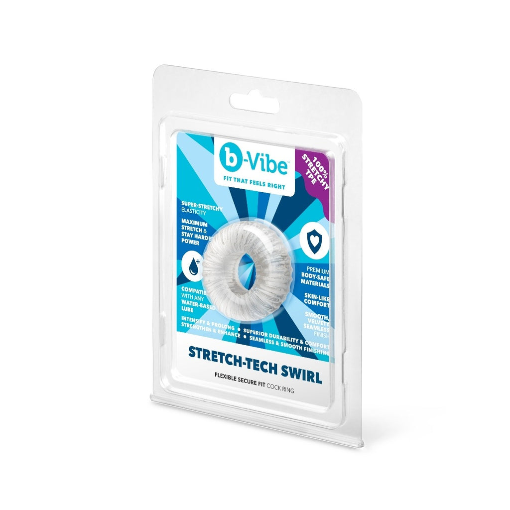 b-Vibe StretchTech Swirl Ultra Stretchy Cock Ring