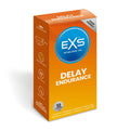 EXS Delay Condoms 12-Pack - Natural Latex & Silicone Lubricated
