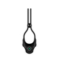 FORGE Vibrating Adjustable Lasso Silicone Cock Ring - Black