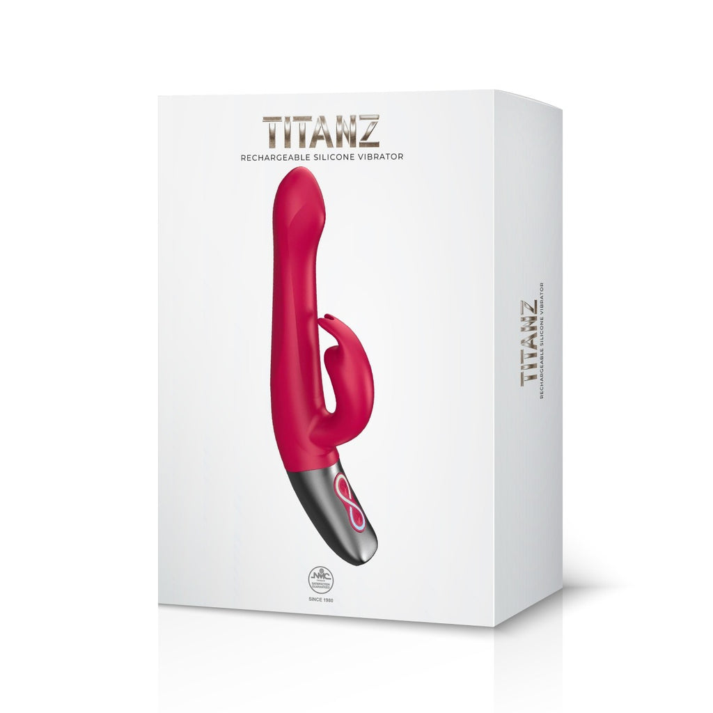Titanz Rotating 5inch Rechargeable Rabbit With Clit Stimulation