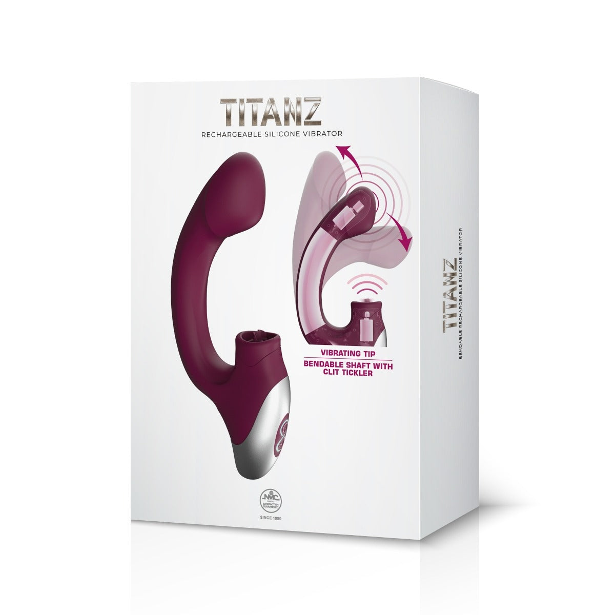 Titanz G Spot And Clitoris Tickler Rechargeable Vibrator Purple