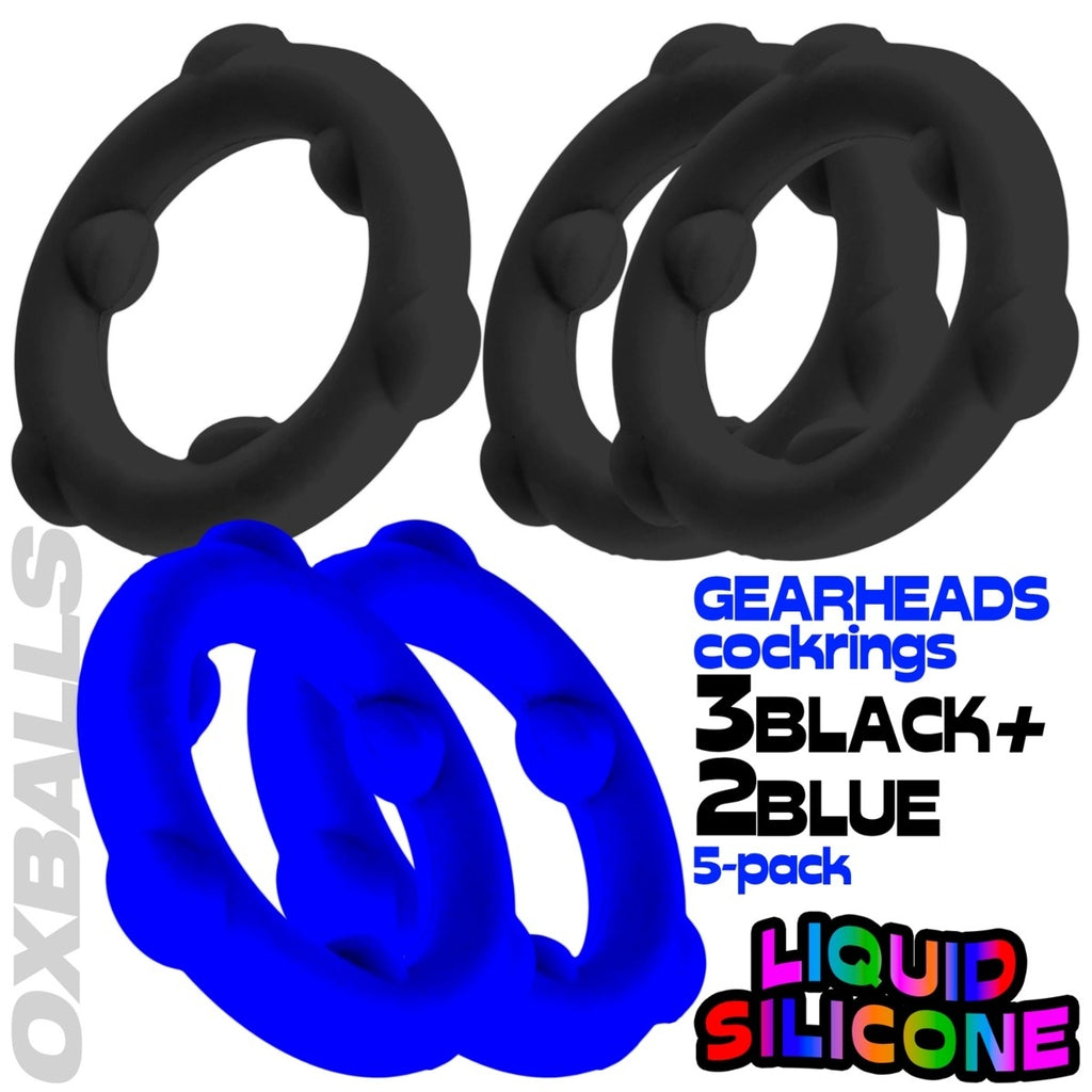 Oxballs Gearheads 5 Pack Blue/Black