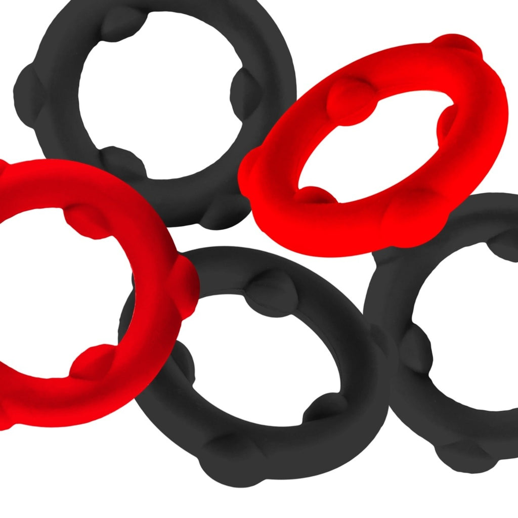 Oxballs Gearheads 5 Pack Red/Black