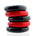 Oxballs Jacker 5 Stack Super Strong Cockrings Red/Black