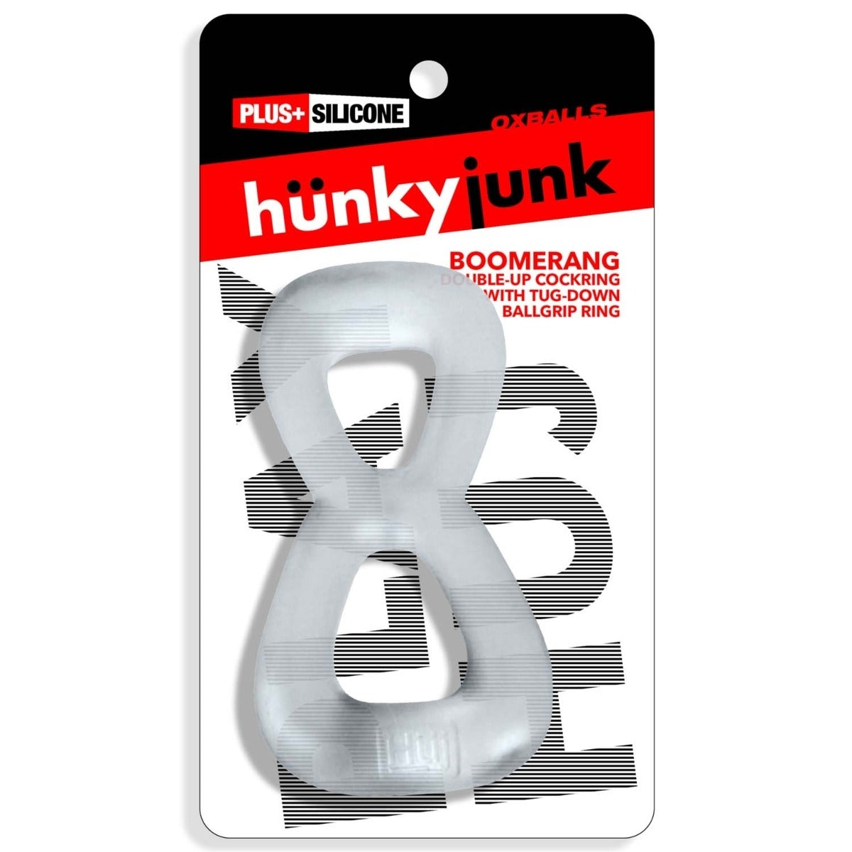 Oxballs Boomerang Double Ring Cockring & Nut Tugger