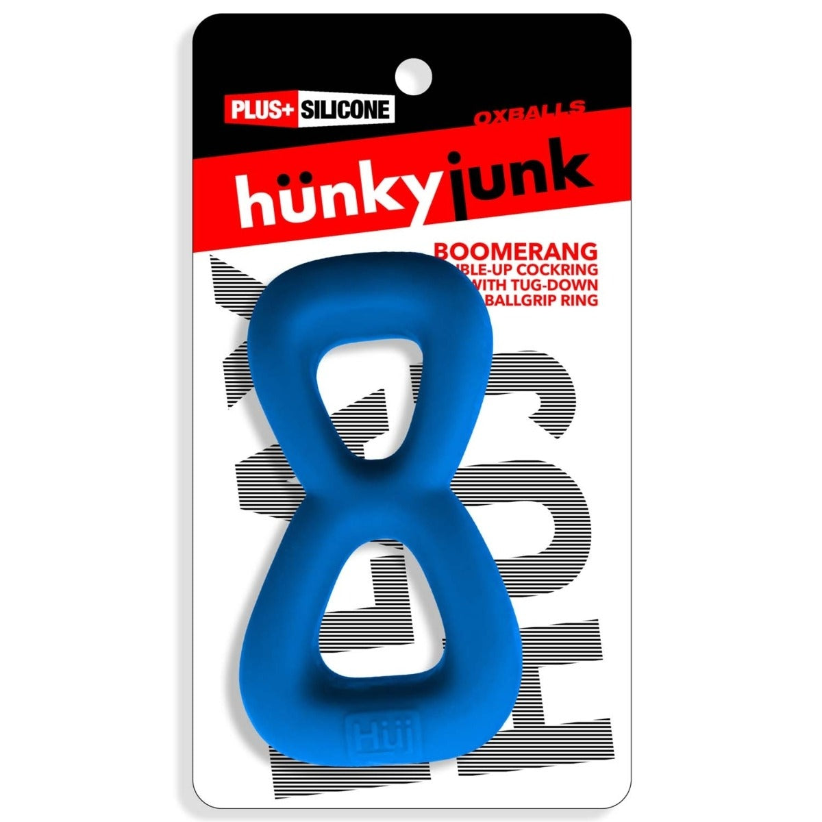 Oxballs Bommerang Double Ring Cockring & Nut Tugger Teal