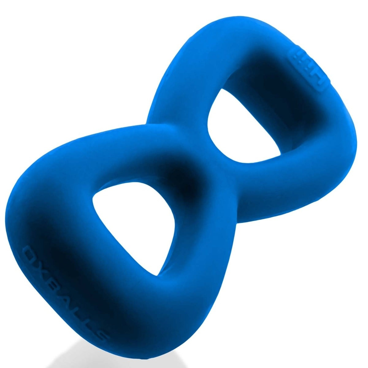 Oxballs Bommerang Double Ring Cockring & Nut Tugger Teal