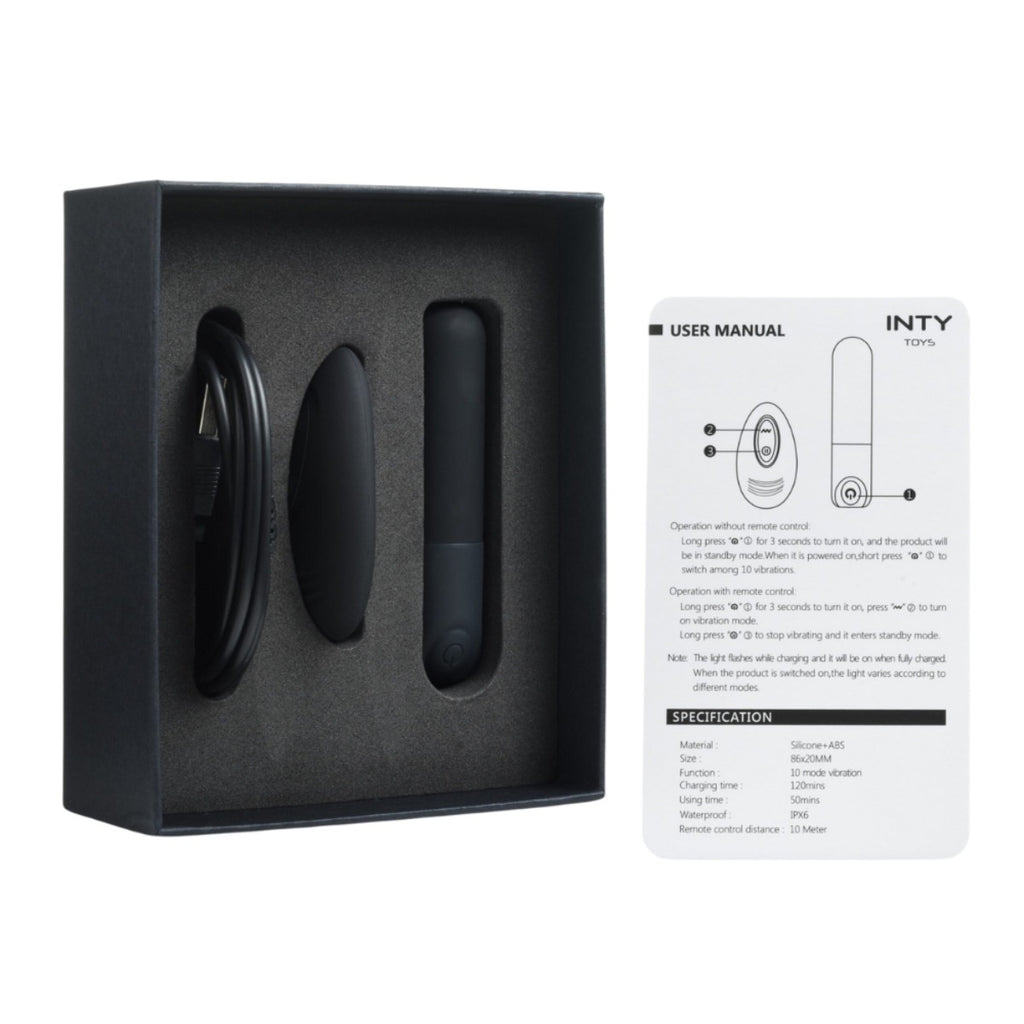 INTY Toys Pulse Bullet Vibrator With Remote