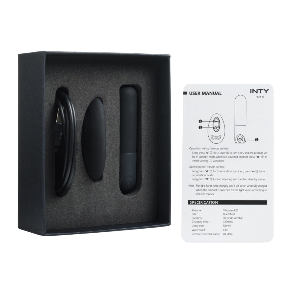 INTY Toys Pulse Bullet Vibrator With Remote