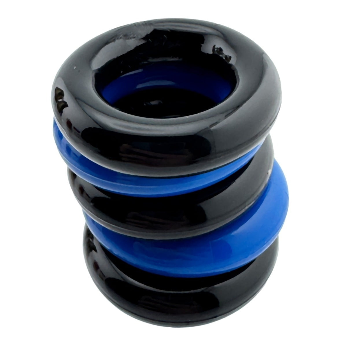 Oxballs Jacker 5 Stack Super Strong Cockrings Blue/Black