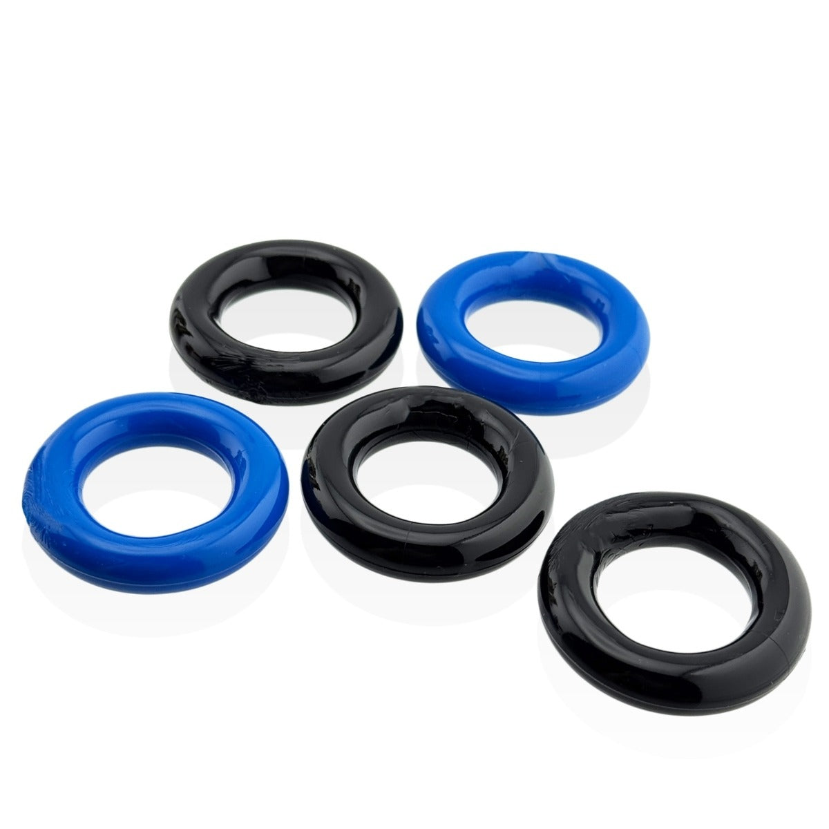 Oxballs Jacker 5 Stack Super Strong Cockrings Blue/Black