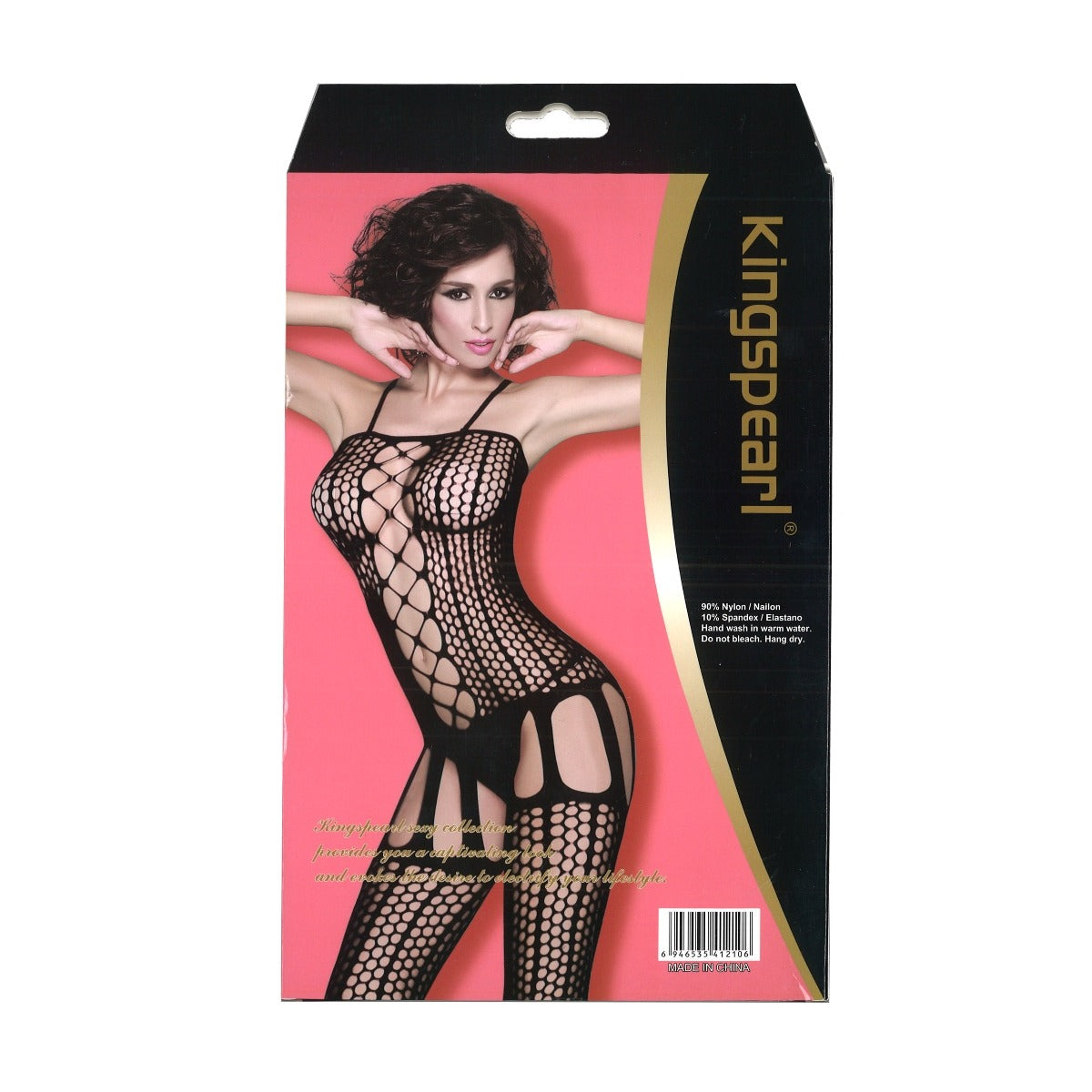Kingspearl Full Bodystocking With Attached Garter Stockings