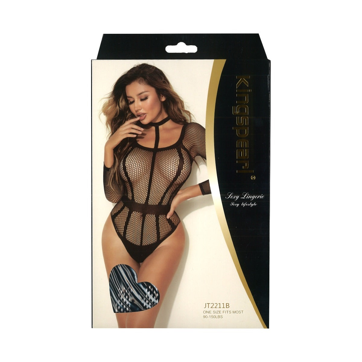 Kingspearl Longsleeve Body Corset Detail With Choker