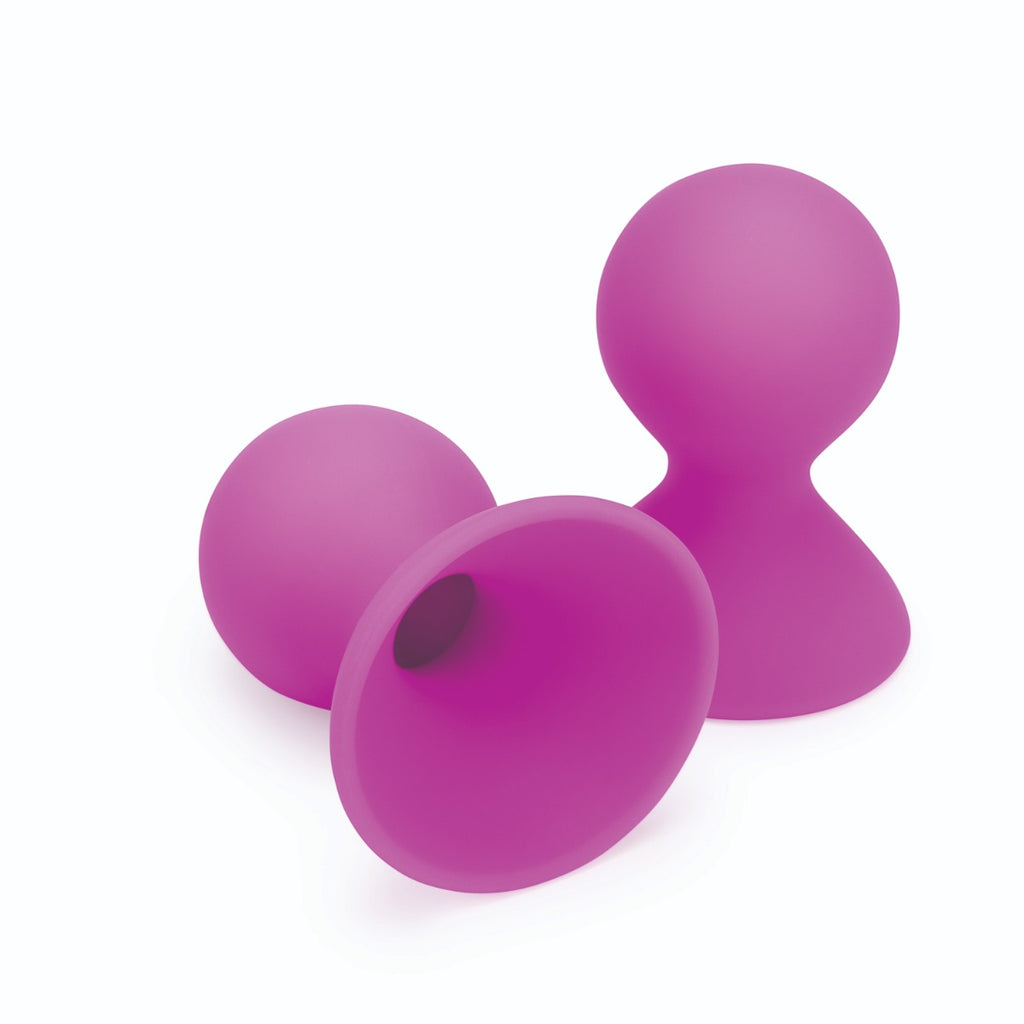 Me You Us Dual Masseuse Silicone Nipple Suckers 2 Pack Purple