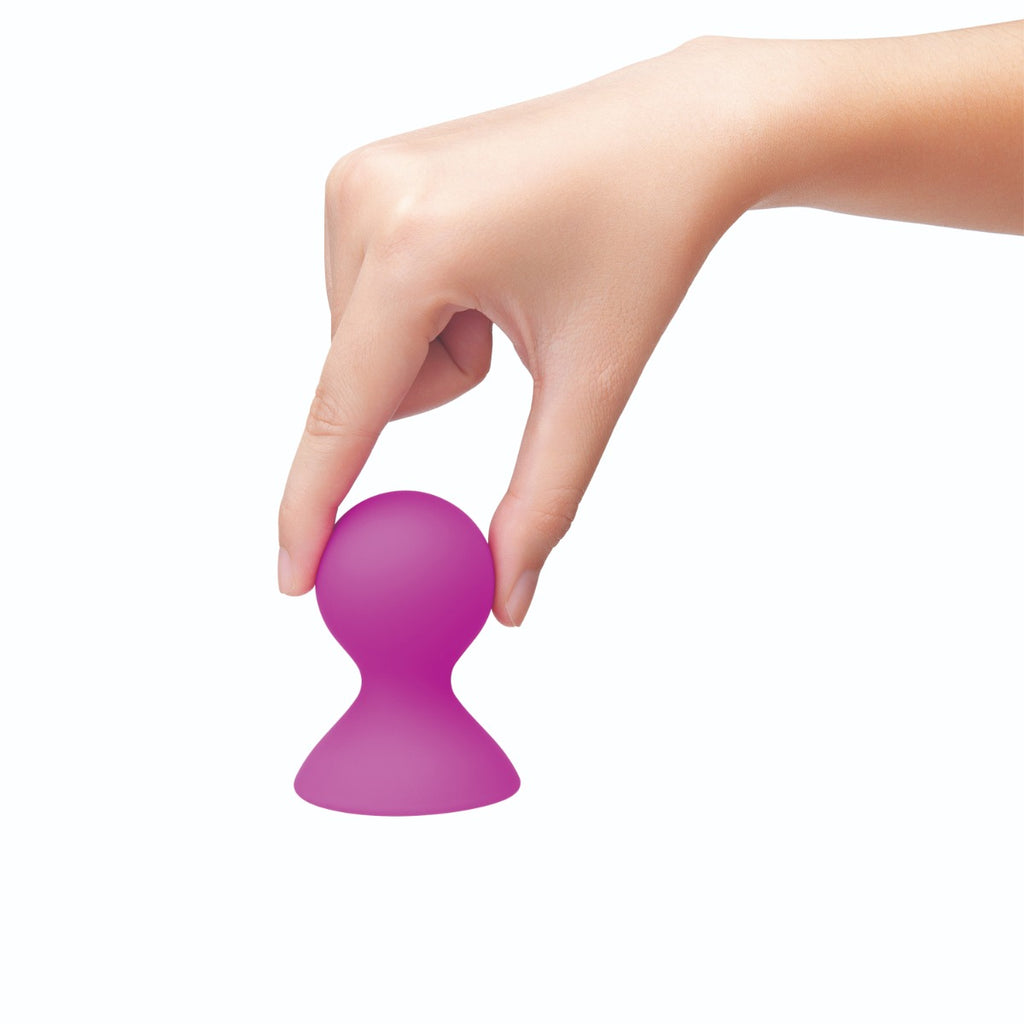 Me You Us Dual Masseuse Silicone Nipple Suckers 2 Pack Purple