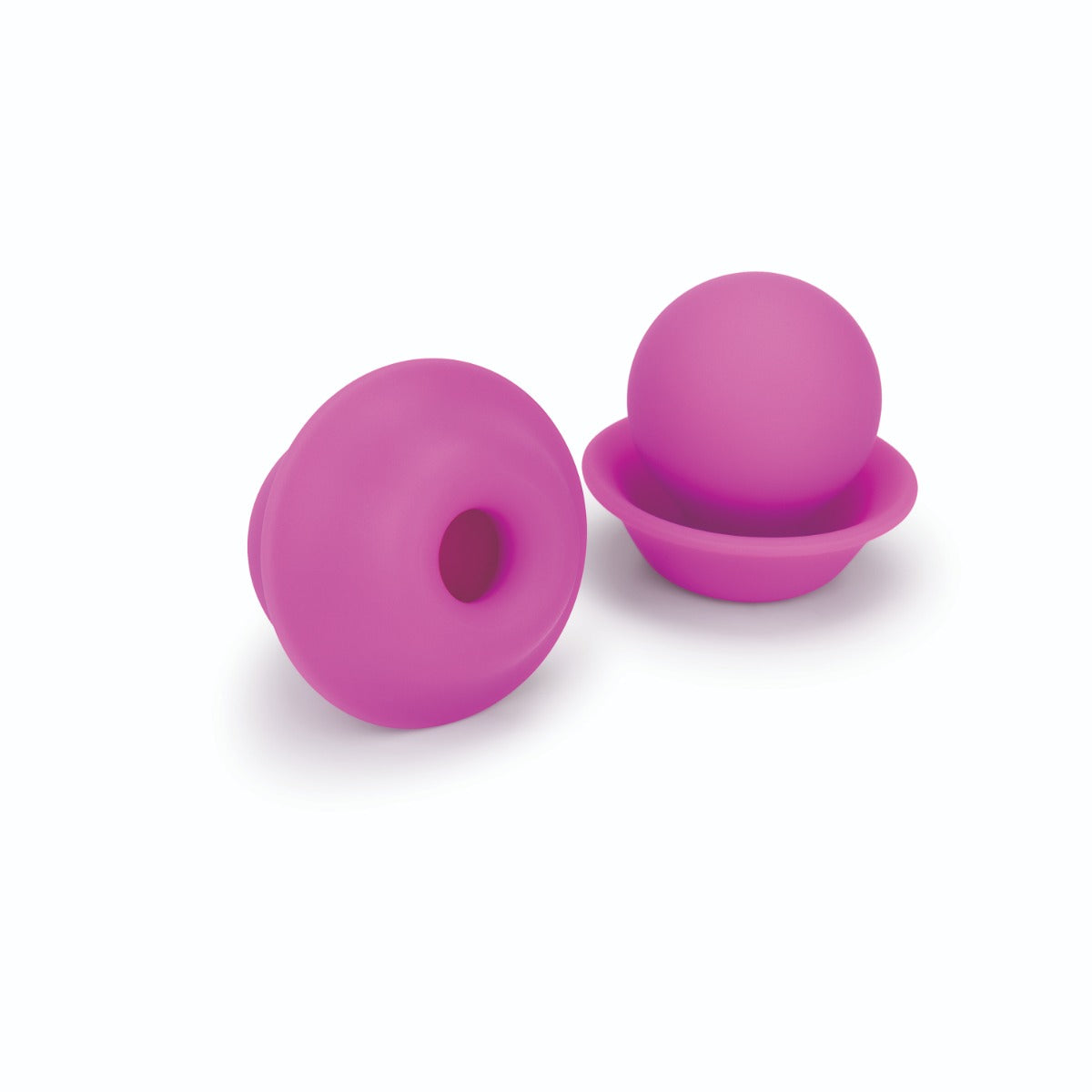 Me You Us Dual Masseuse Silicone Nipple Suckers 2 Pack Purple