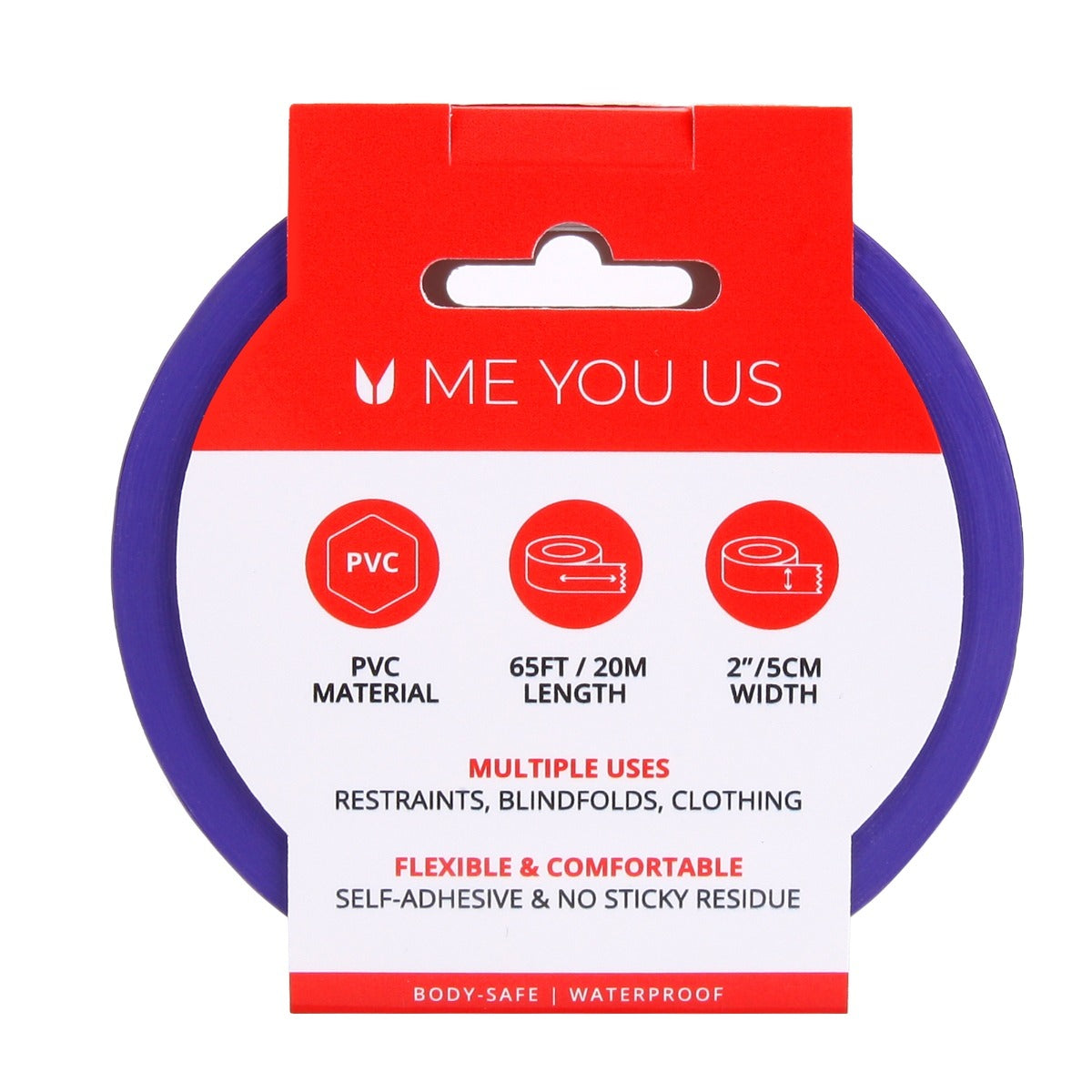 Me You Us Bound To Please Bondage Tape Purple 20m