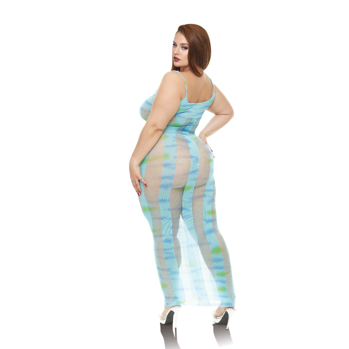 Lapdance Blue Horizon Maxi Dress Blue Queen Size