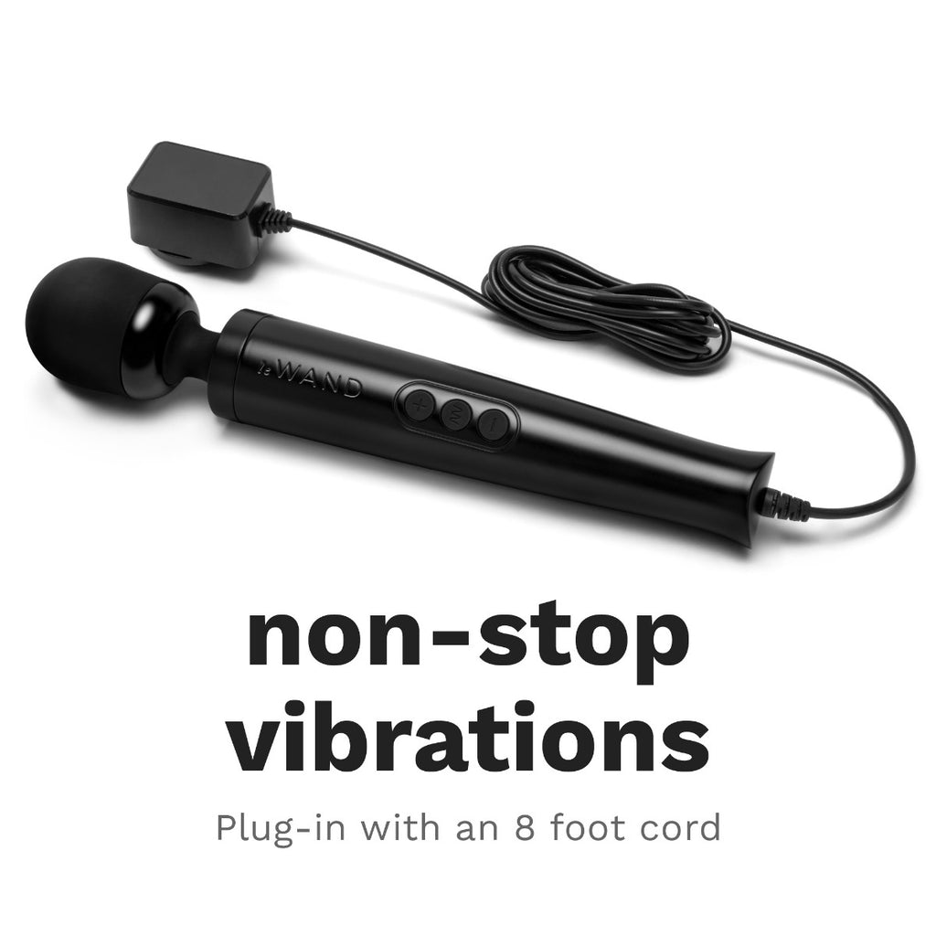 Le Wand Diecast Plug-In Massager Black