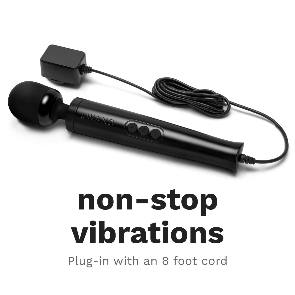 Le Wand Diecast Plug-In Massager Black