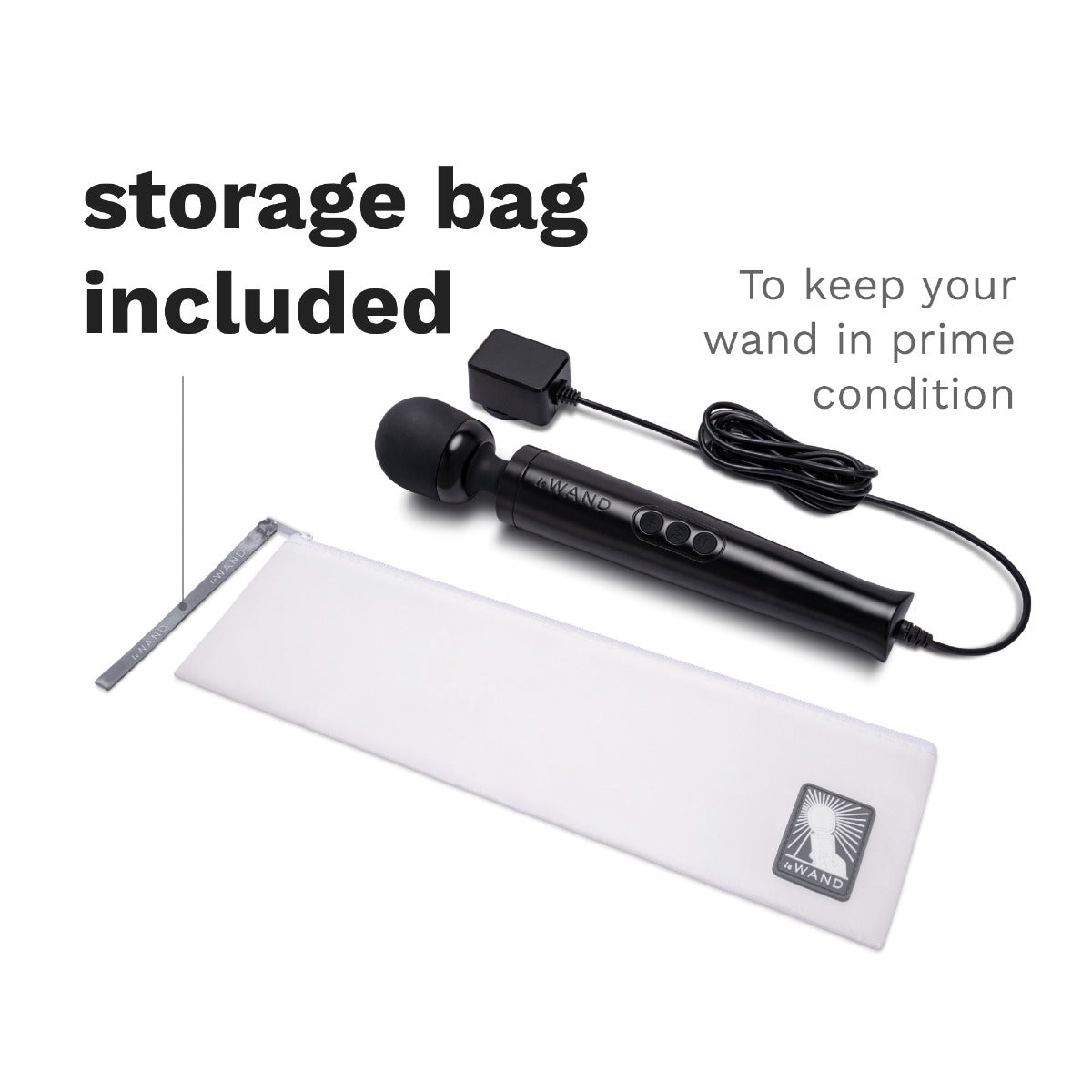 Le Wand Diecast Plug-In Massager Black
