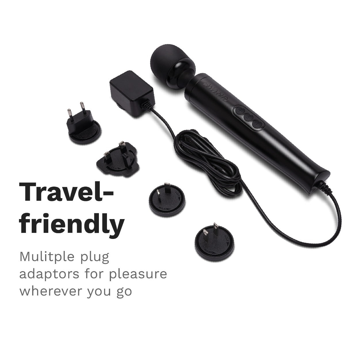 Le Wand Diecast Plug-In Massager Black