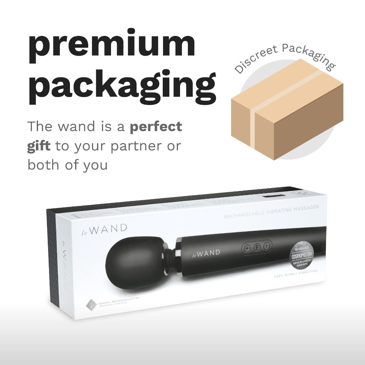 Le Wand Le Wand Rechargeable Massager Black