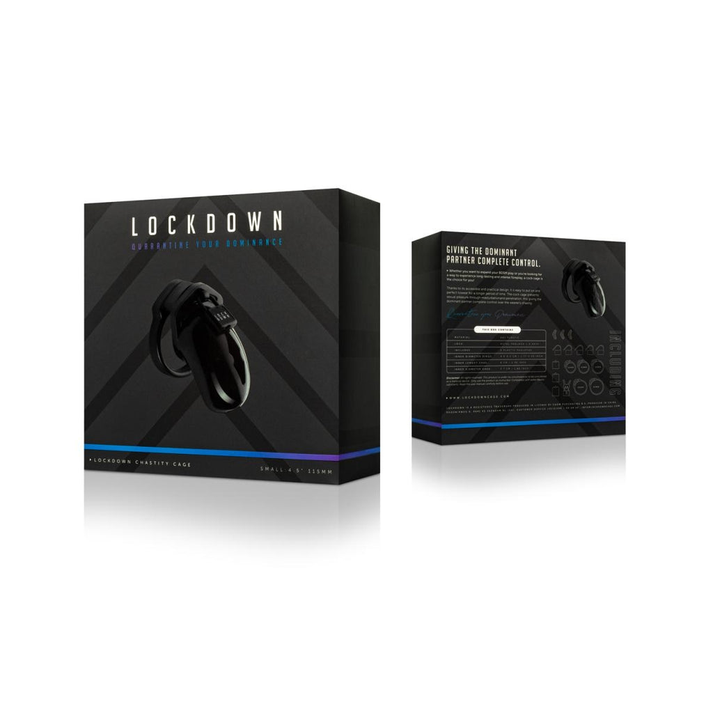 Lockdown Black Chastity Cage Small