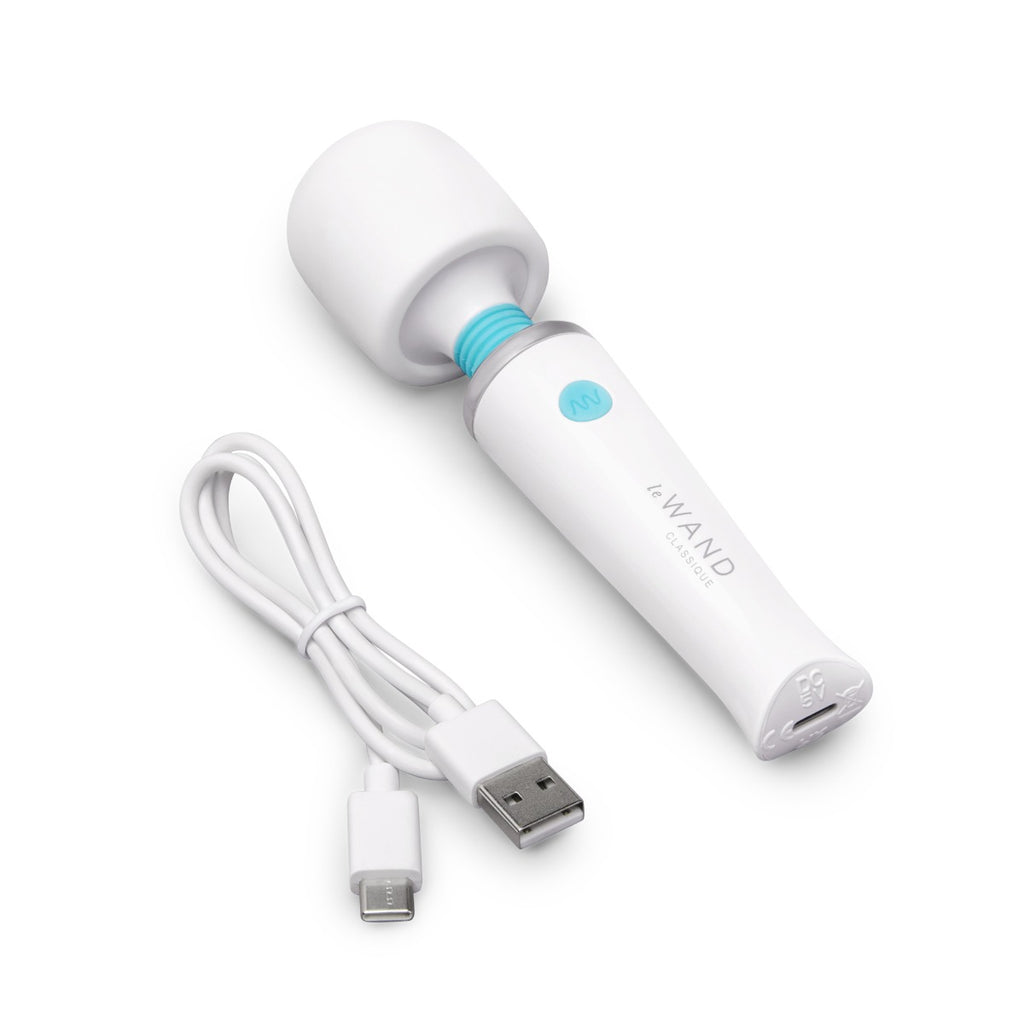 Le Wand Classique Mini Vibrating Wand Massager White