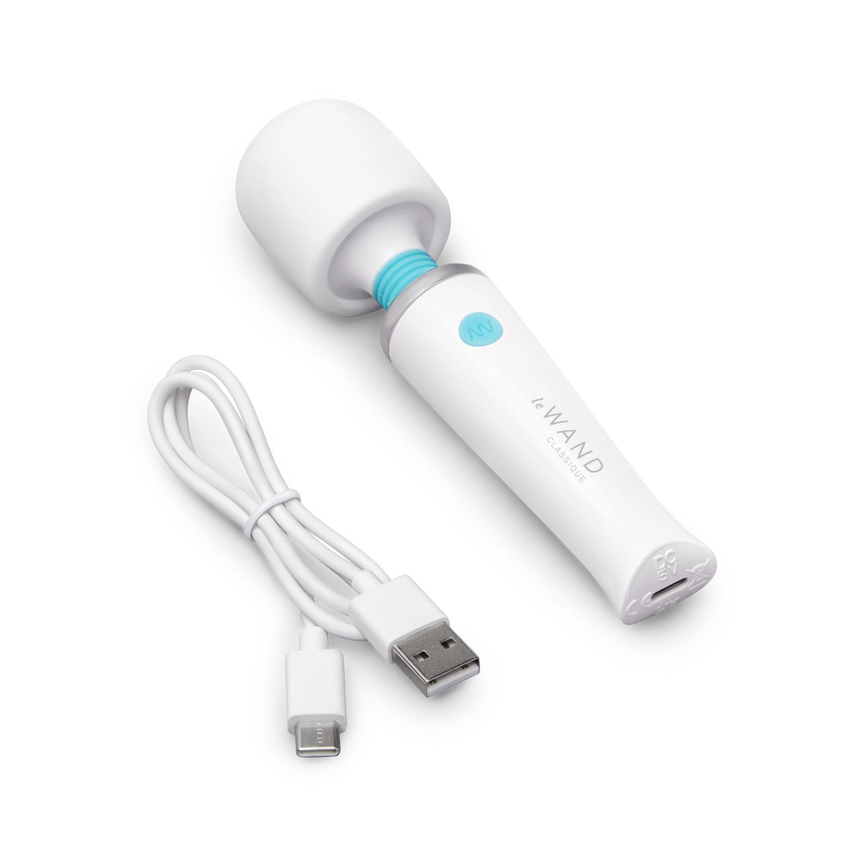 Le Wand Classique Mini Vibrating Wand Massager White