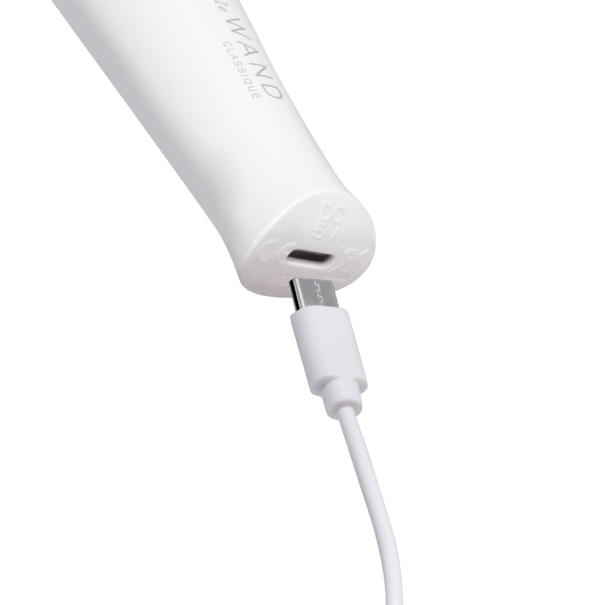 Le Wand Classique Mini Vibrating Wand Massager White