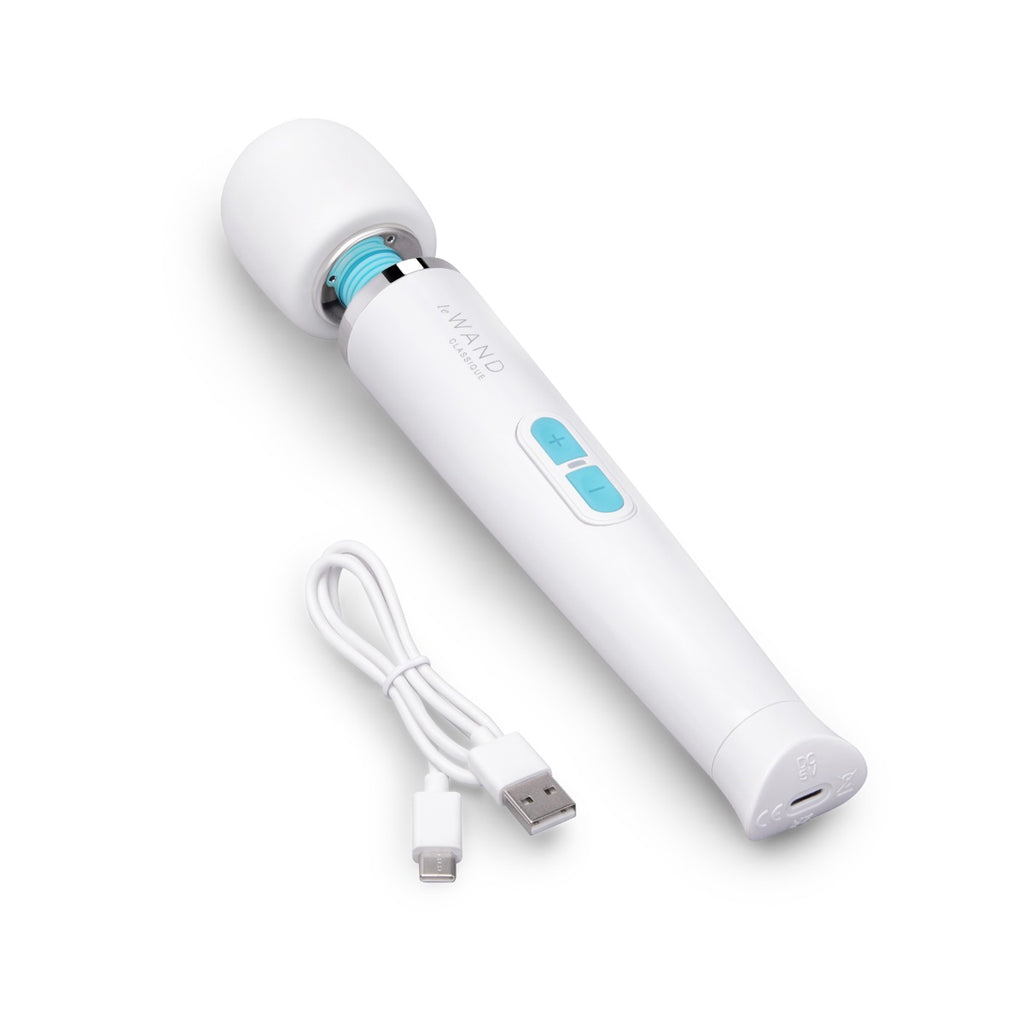 Le Wand Classique Petite Vibrating Wand Massager White