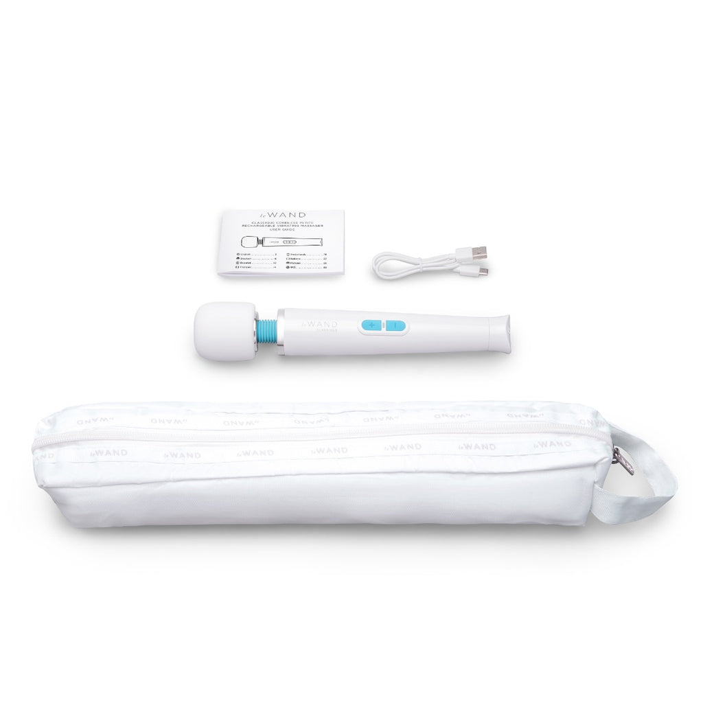 Le Wand Classique Petite Vibrating Wand Massager White