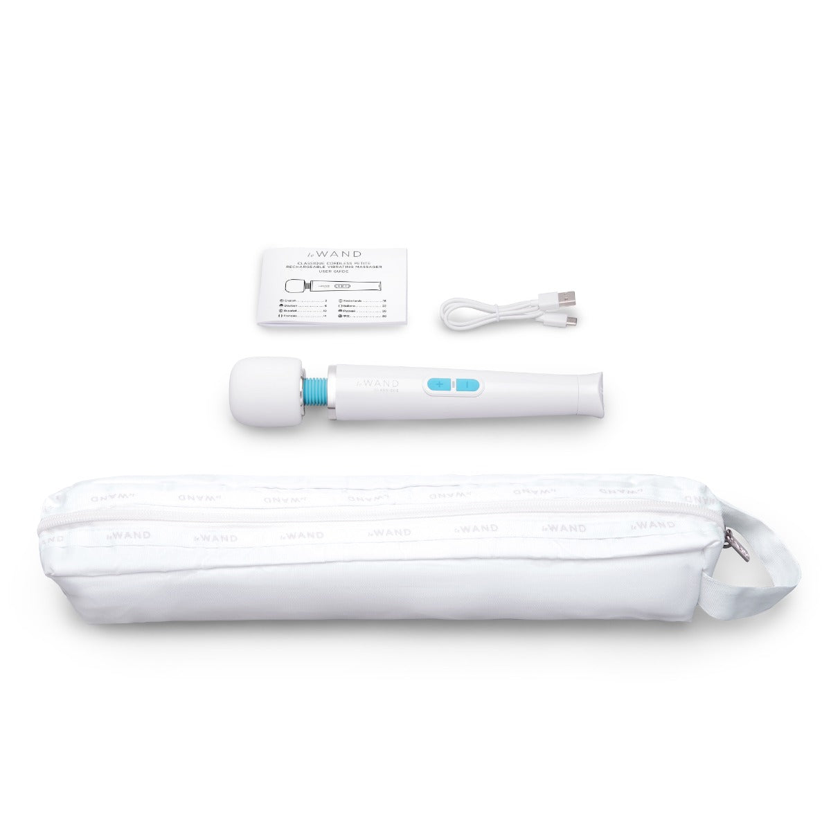 Le Wand Classique Petite Vibrating Wand Massager White