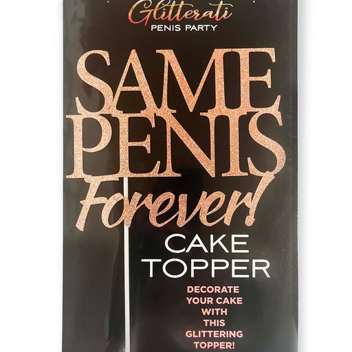 Little Genie Glitterati Same Penis Cake Topper