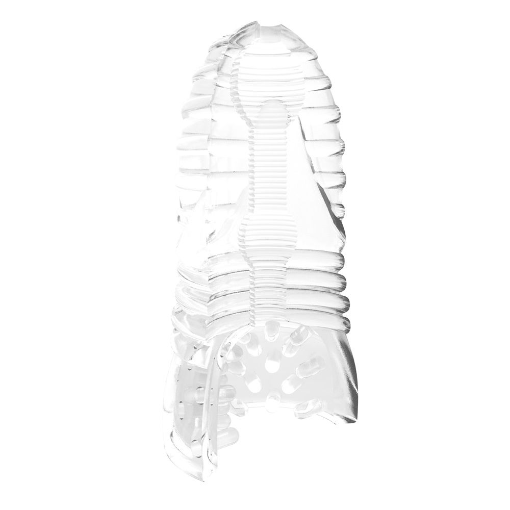 Me You Us Glacier Dual End Stroker Male Masturbator Transparent O