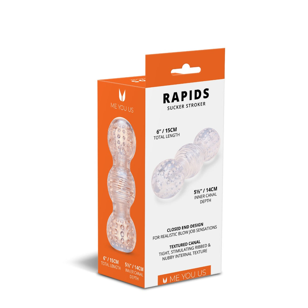 Me You Us Rapids Sucker Stroker Male Masturbator Transparent