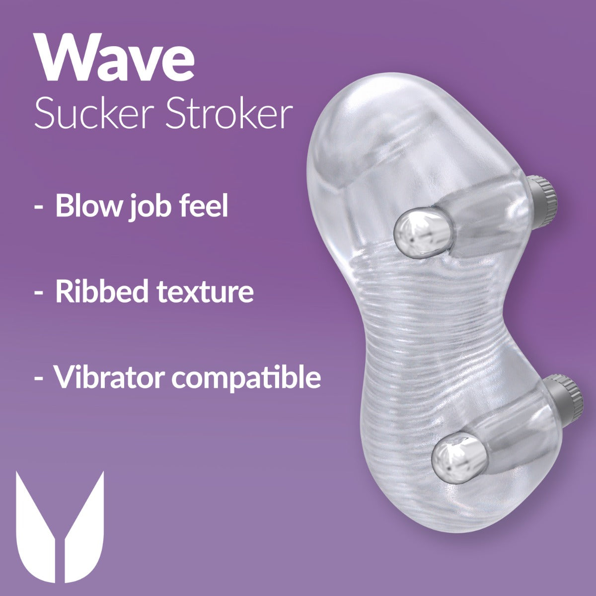 Me You Us Wave Sucker Stroker Male Masturbator Transparent
