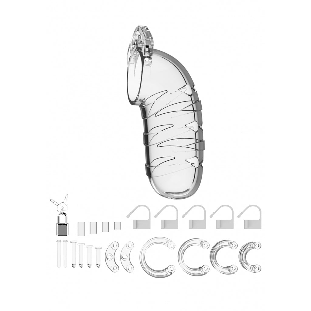 Man Cage Model 05 Chastity 5.5inch Cock Cage Transparent