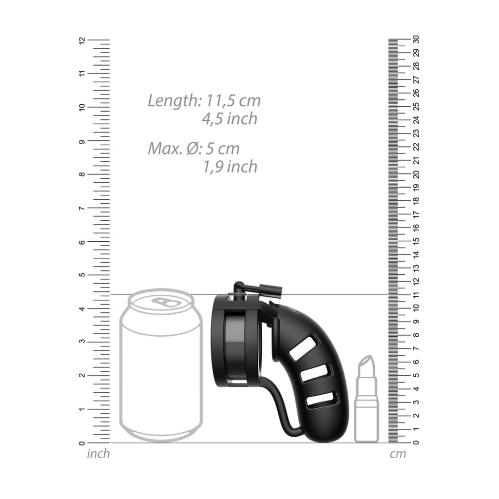 Model 19 Chastity Cock Cage with Ballsplitter 4.5 / 11 5 cm