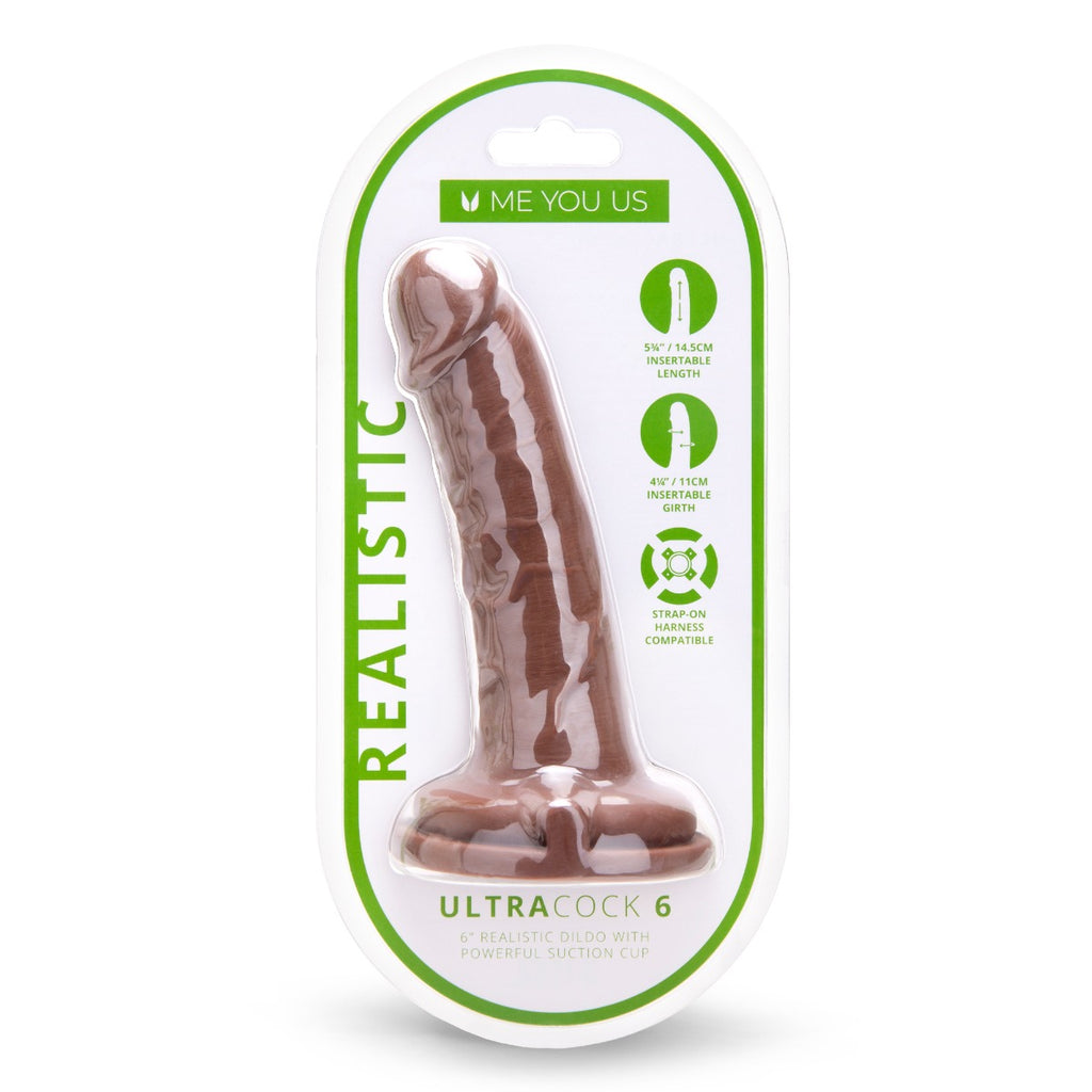 Me You Us Ultra Cock 6inch Caramel Realistic Dildo