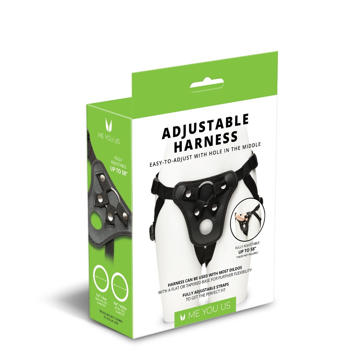 Me You Us Black Adjustable Harness