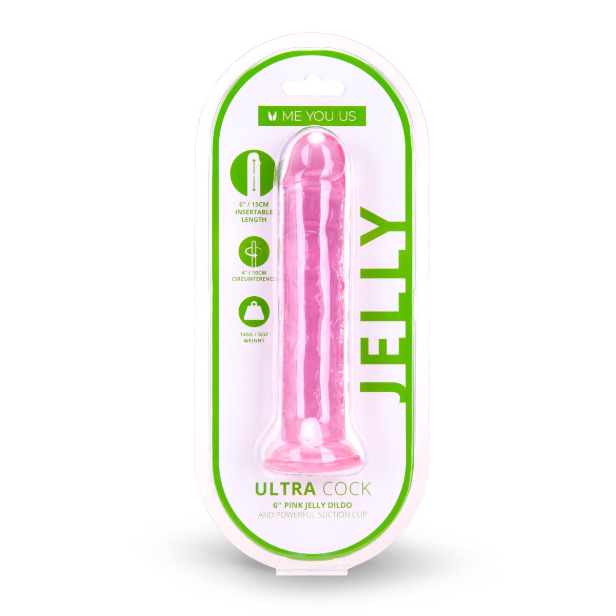 Me You Us Ultra Cock Jelly Dong 6 Inch