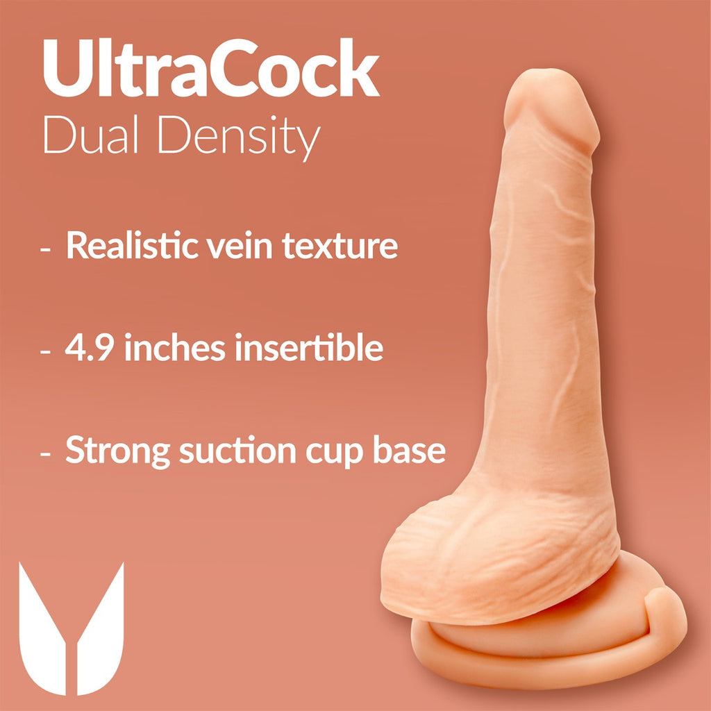Me You Us Ultra Cock Dual Density with Balls 6in