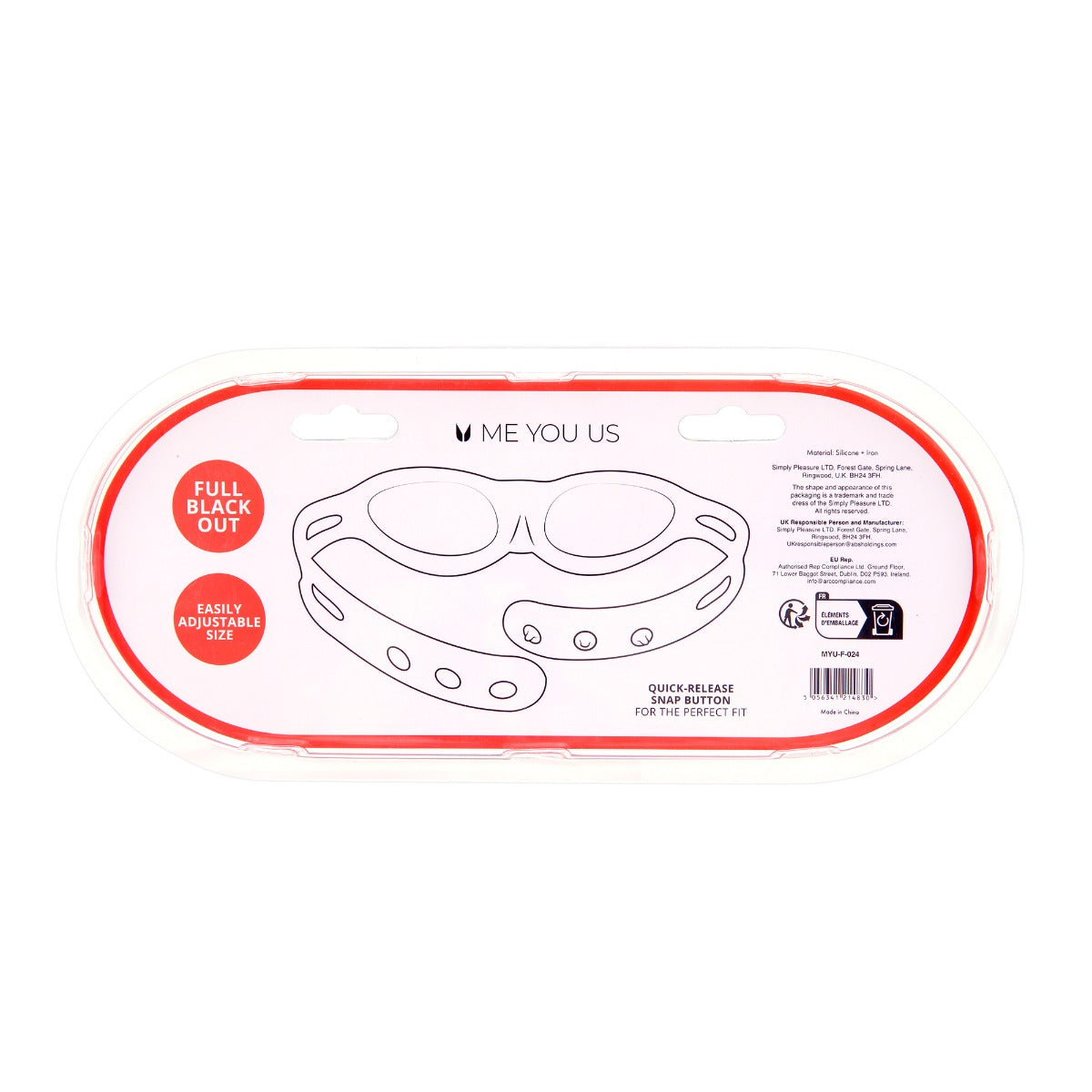 Me You Us Silicone Full Blindfold